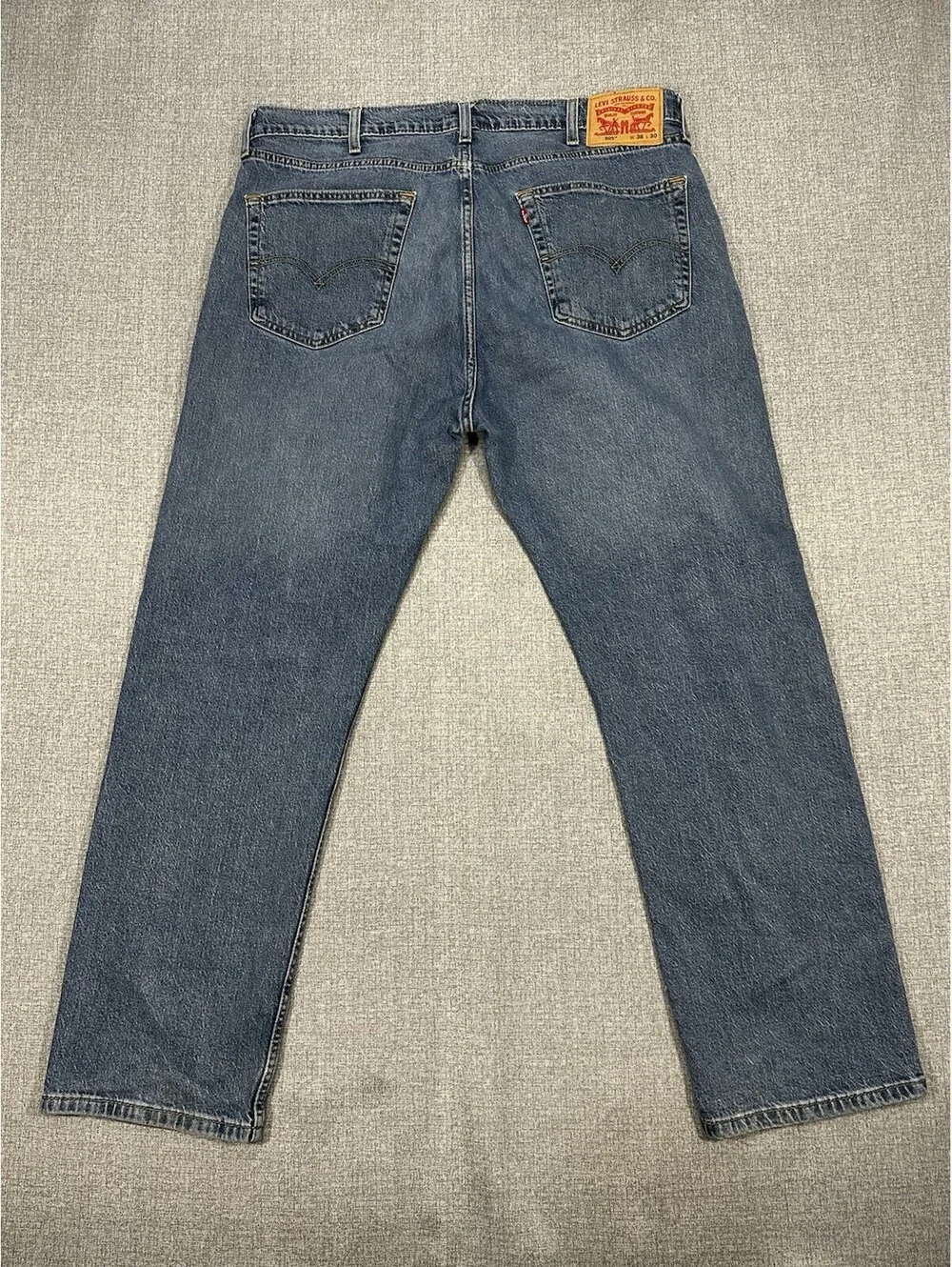 Levis Mens 505 Regular Jeans Men 36x28 Straight Leg Denim Modern Casual